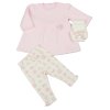 M15953: Baby Girls Quilted Dress, Legging & Headband Outfit (0-9 Months)